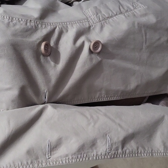 100% Cotton Beige Cream Trench Coat/Jacket in Size Small - Picture 12 of 14